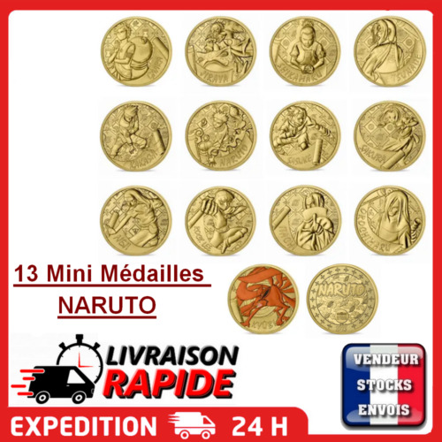 NARUTO - Mini Medailles Monnaie de Paris 2023 - au CHOIX par